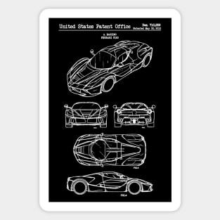 Ferrari S.P.A Enzo Patent White Sticker